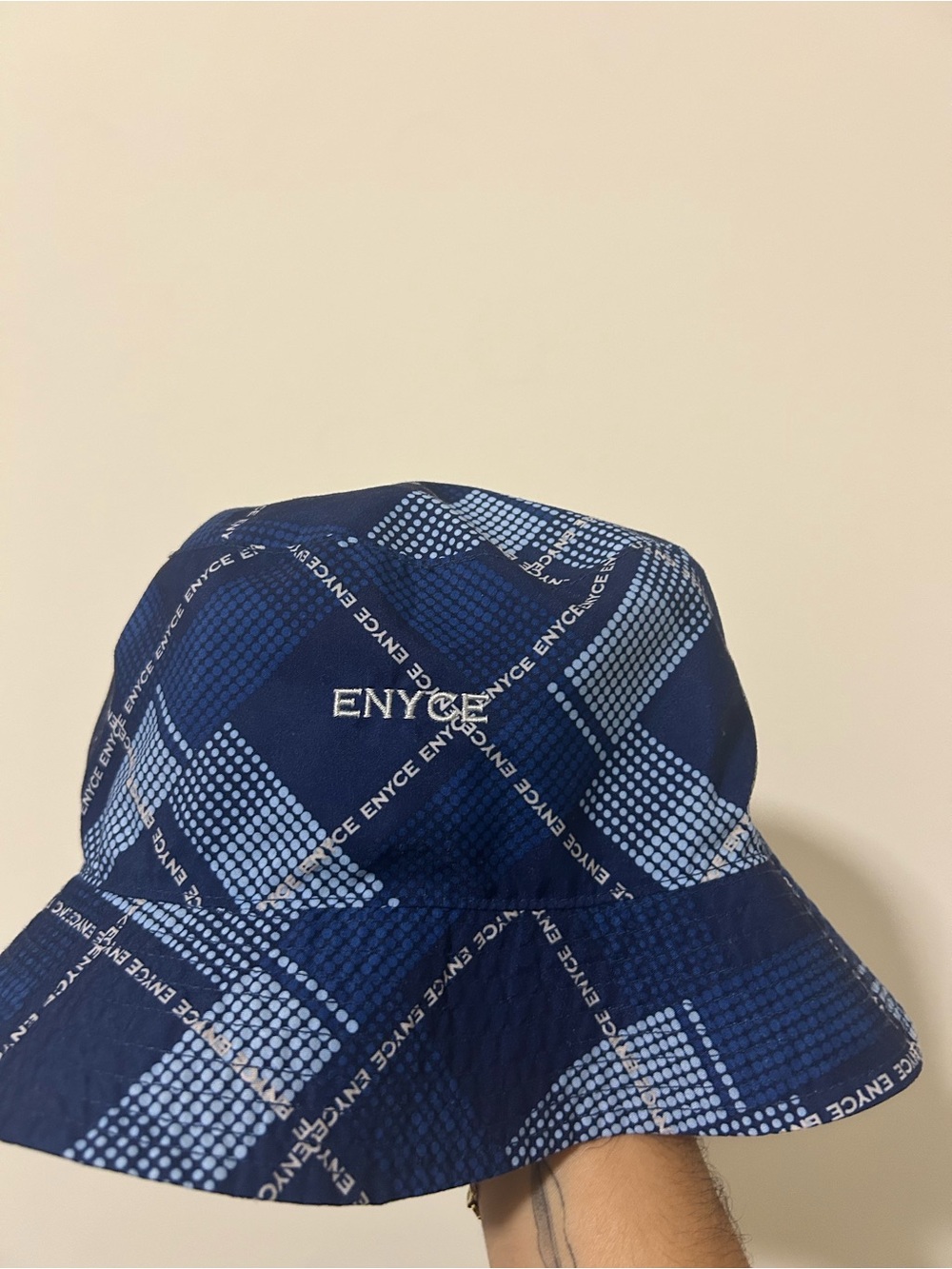 90s Vintage Enyce print Bucket Hat One Size